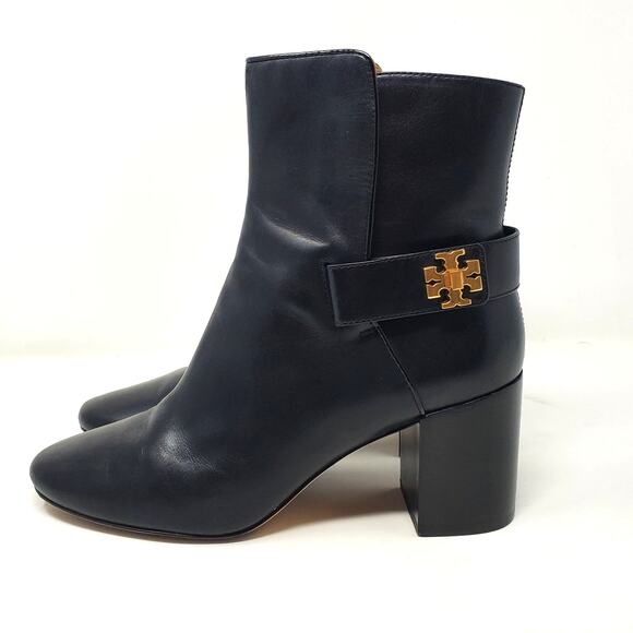Tory Burch Kira 70MM Bootie Leather Ankle Boots Perfect Black 59585 Size US 9 - Picture 3 of 11